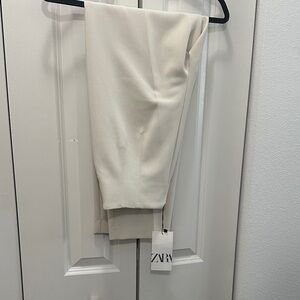 NWT Zara Cream Trousers
